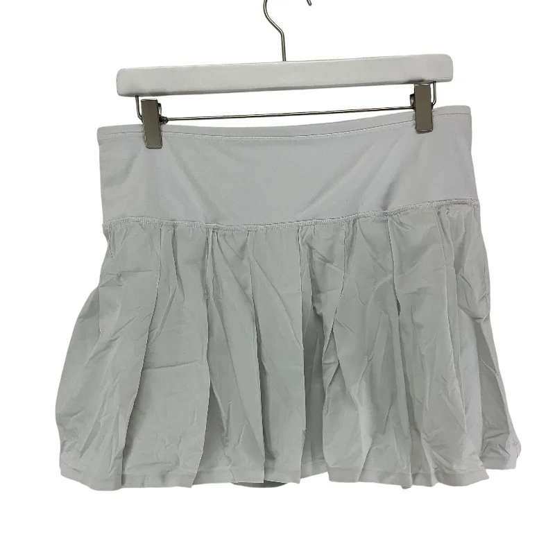 Athletic Skirt By Joy Lab In White, Size: L denim skirt fashionable