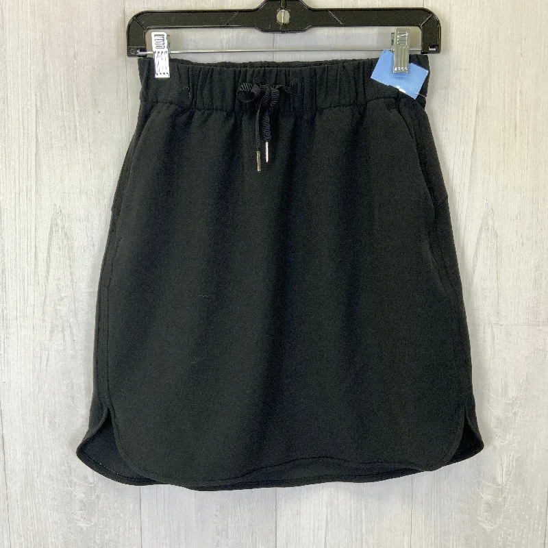 Athletic Skirt By Lululemon In Black, Size: S a-line skirt cut