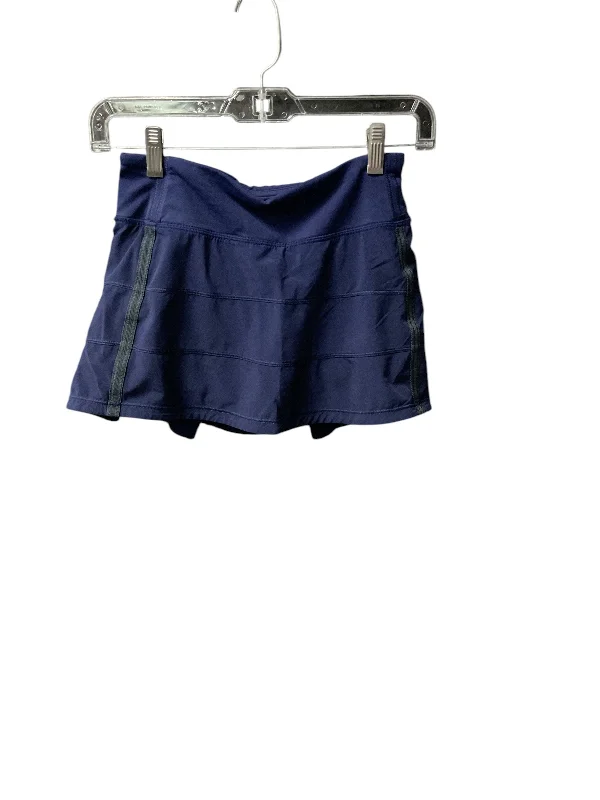 Athletic Skirt By Lululemon In Blue, Size: 2 denim skirt classic