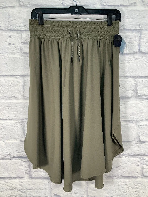 Athletic Skirt By Lululemon In Green, Size: M spandex blend skirt