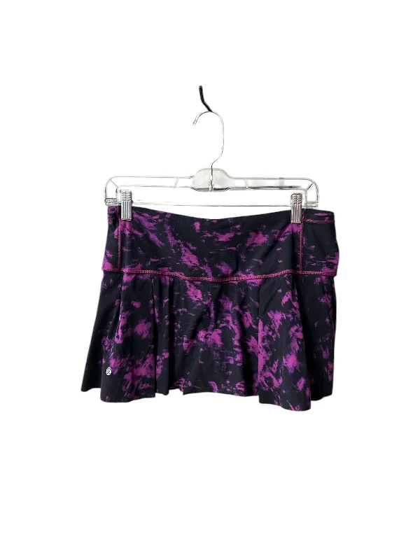 Athletic Skirt By Lululemon In Purple, Size: 8 flowy skirt hem