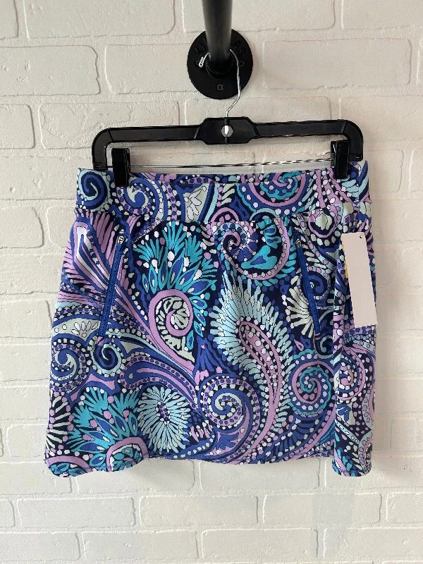 Athletic Skirt By Talbots In Blue & Purple, Size: 8p denim skirt durable
