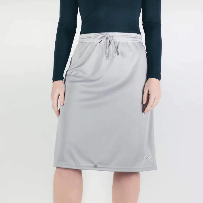 Athletic Skirt Plus in Gray denim skirt stylish