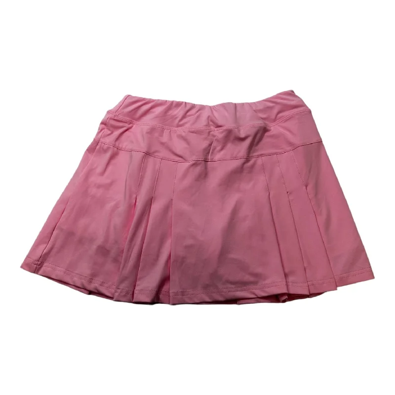 Athletic Skirt Skort By Cmf In Candy Pink, Size: S elastic waist skirt