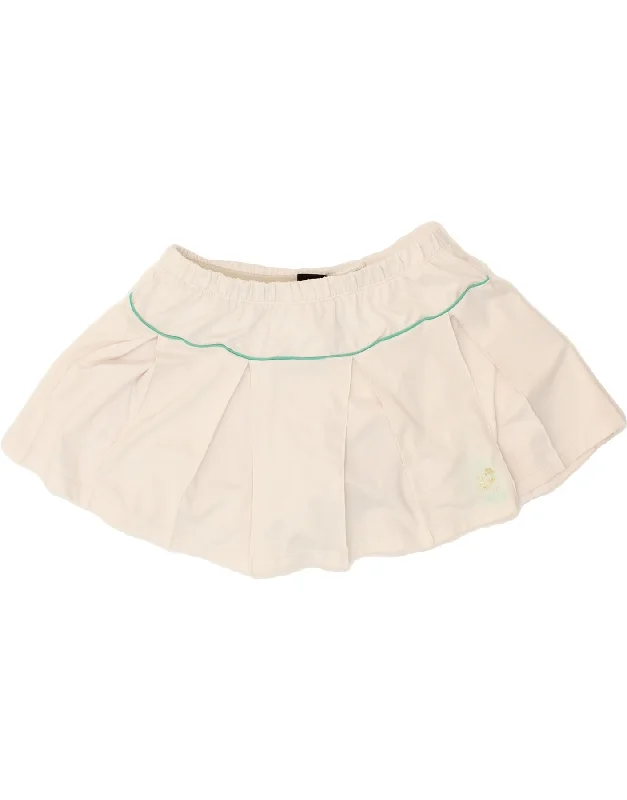 LOTTO Womens Tennis Skirt UK 12 Medium  White Polyester lace skirt delicate