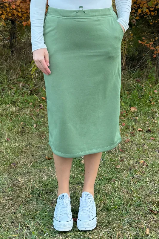 Noah Lounge Skirt in Pistachio lace skirt elegant