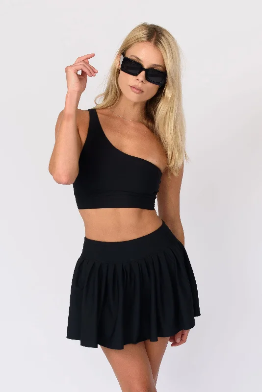 Venus Skirt - Black denim skirt casual