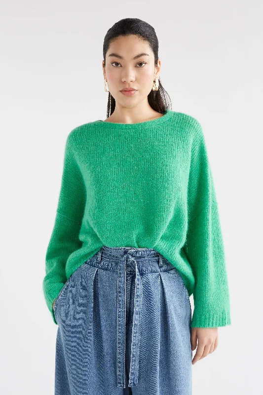 AGNA SWEATER Houndstooth Herringbone Solid