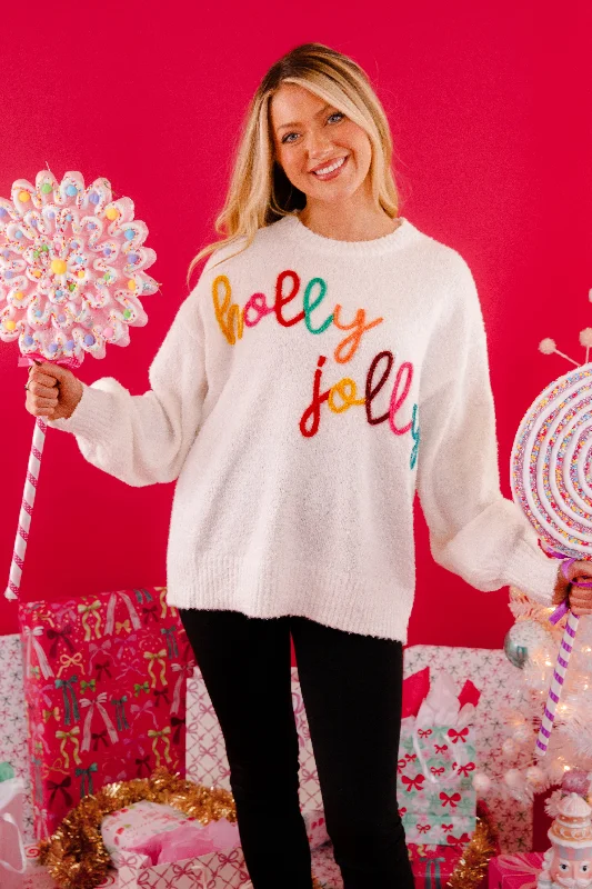 Holiday Emotions Sweater Handmade Hand-knitted Hand-woven