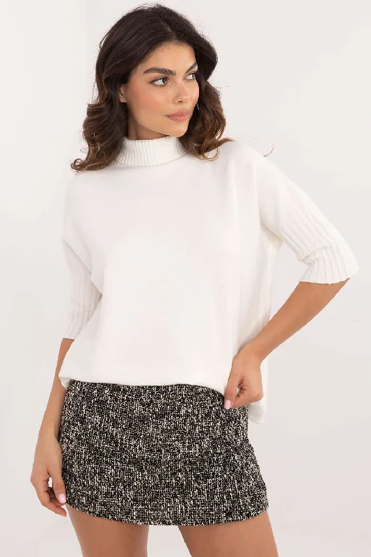 Short sleeve sweater BFG Beaded Sweater Sequined Faux Fur