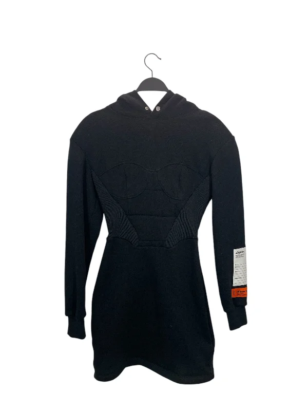 HERON PRESTON/Sweater/M/Cotton/BLK/CORSET SWEATER Elegant Classic Vintage