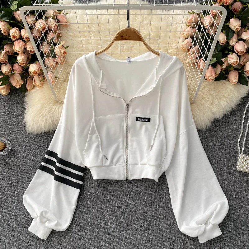 Autumn new short cardigan coat sweater women's casual top  1545 Fleece Sweater Nylon Polyester