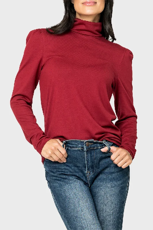 Essential Turtleneck Soft Sweater Knit Top With Puff Sleeve Jersey Fabric Tulle Fabric Batik Fabric Essential Turtleneck Soft Sweater Knit Top With Puff Sleeve Jersey Fabric Tulle Fabric Batik Fabric