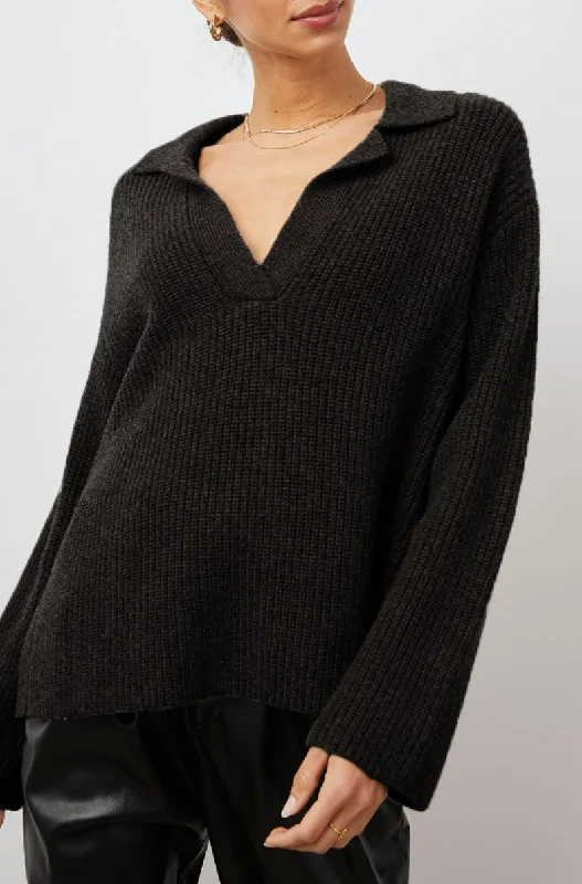 HARRIS SWEATER - BLACK Fitted Loose Oversized