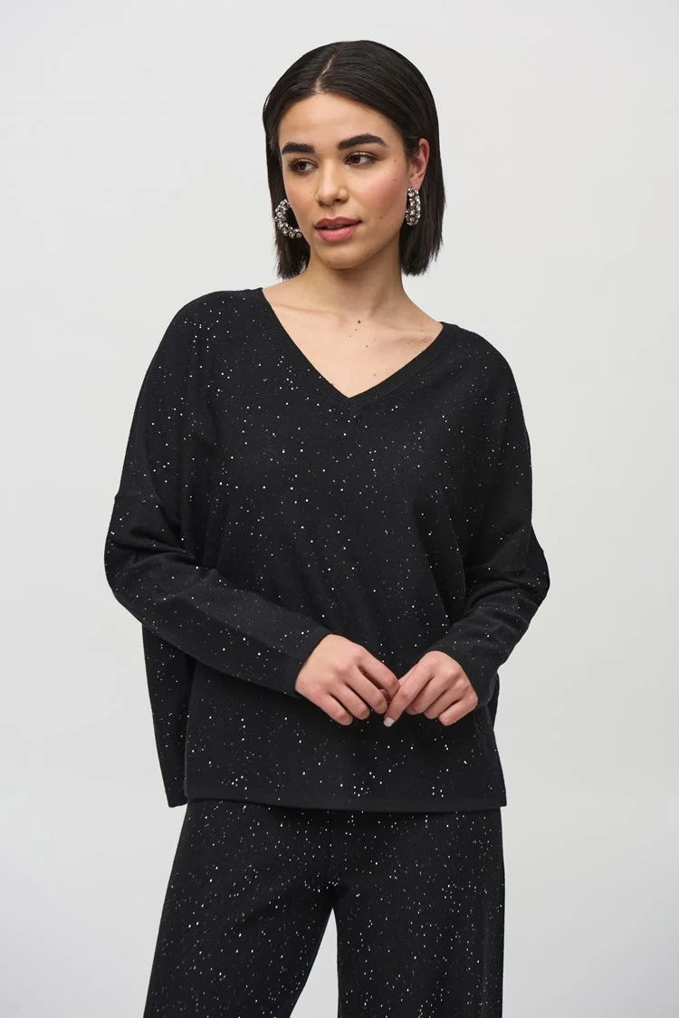 Joseph Ribkoff Sequined Sweater Knit Boxy Top Chenille Fabric Brocade Fabric Lace Fabric Joseph Ribkoff Sequined Sweater Knit Boxy Top Chenille Fabric Brocade Fabric Lace Fabric