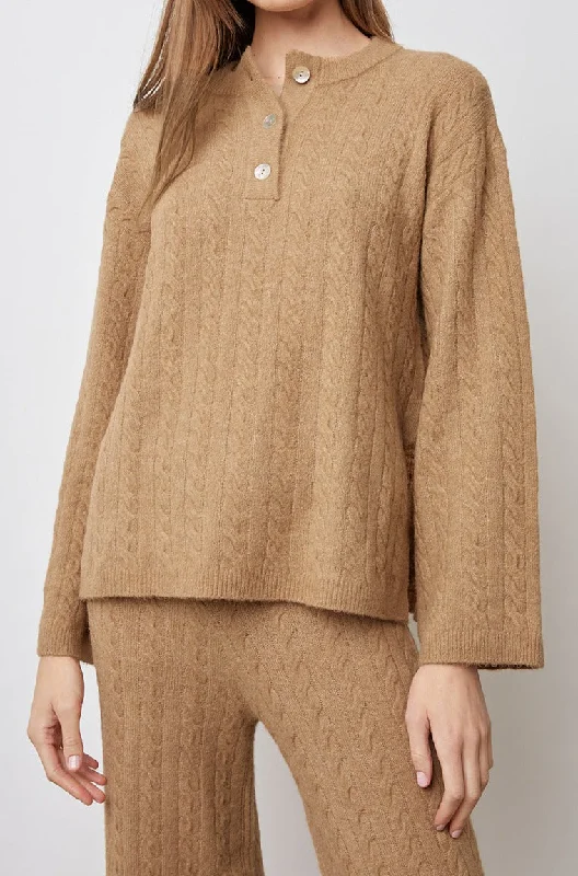 LUMA SWEATER - BROWN Velvet Chenille Corduroy