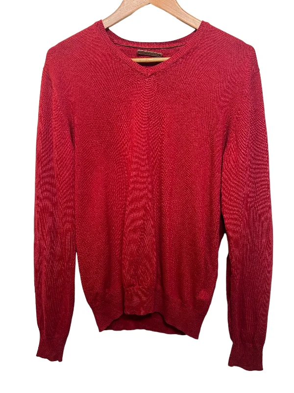 Massimo Dutti Red Sweater (Size L) Machine Wash Dry Clean Hand Wash