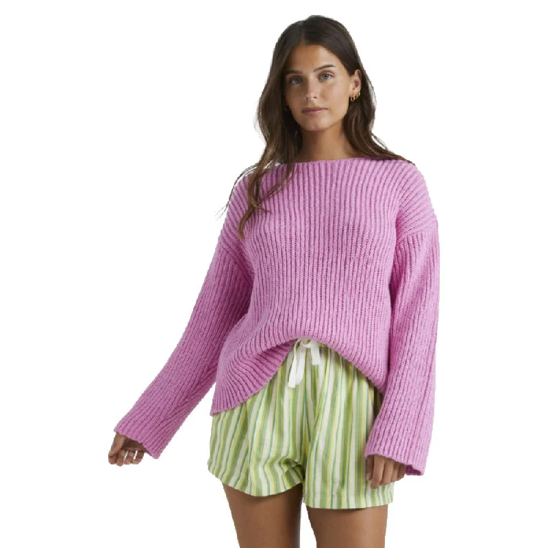 Moon Wave 2 Sweater - Womens Ribbed Striped Patterned