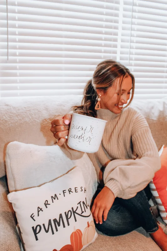 Sweater Weather Coffee Mug Elegant Classic Vintage