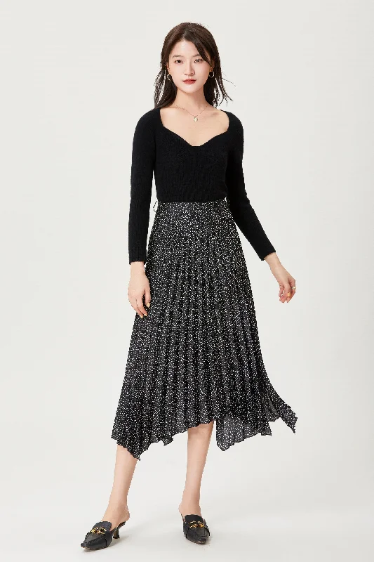 Sylphide | Twila Wave Wool Sweater Zippered Buttoned Snapped