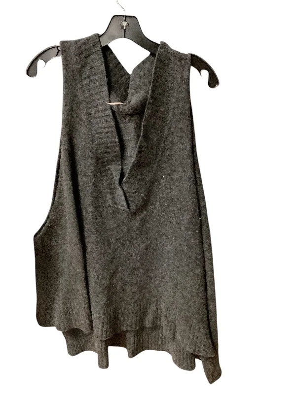 Vest Sweater By Free People In Grey, Size: M Oversized Loose Flowy