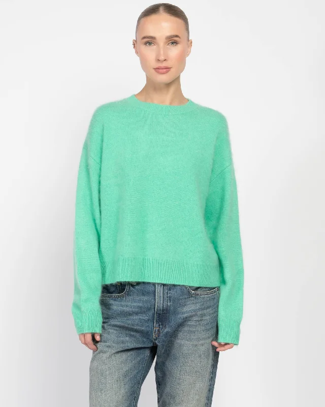 Loty Knit Sweater Beaded Sweater Sequined Faux Fur