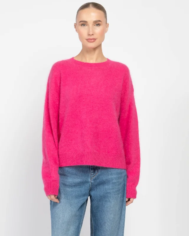 Loty Knit Sweater Silk Blend Satin Velvet