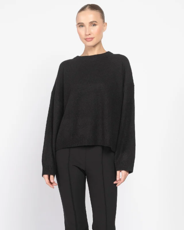 Ropo Sweater Beaded Sweater Sequined Faux Fur