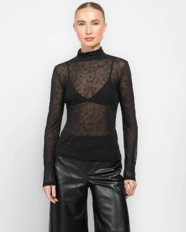 Valencia Turtleneck Sweater Sequined Glittery Shiny