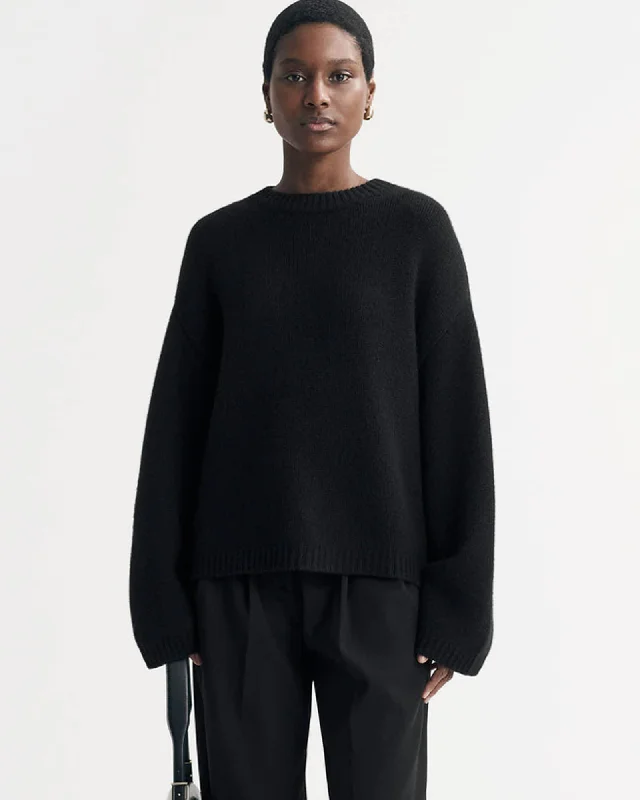 Chunky O-Neck Sweater Zippered Front Buttoned Front Snap Front