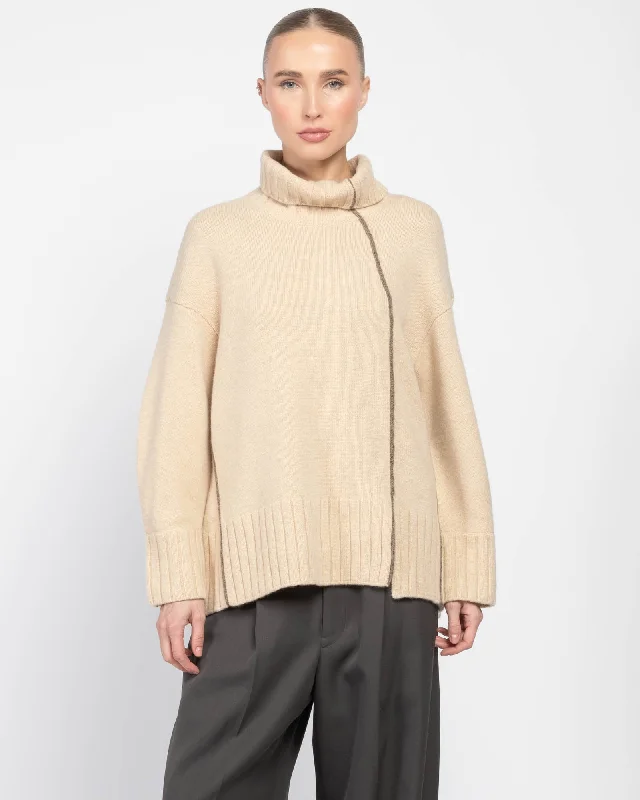 Turtleneck Sweater Open Front Closed Front Wrap Front