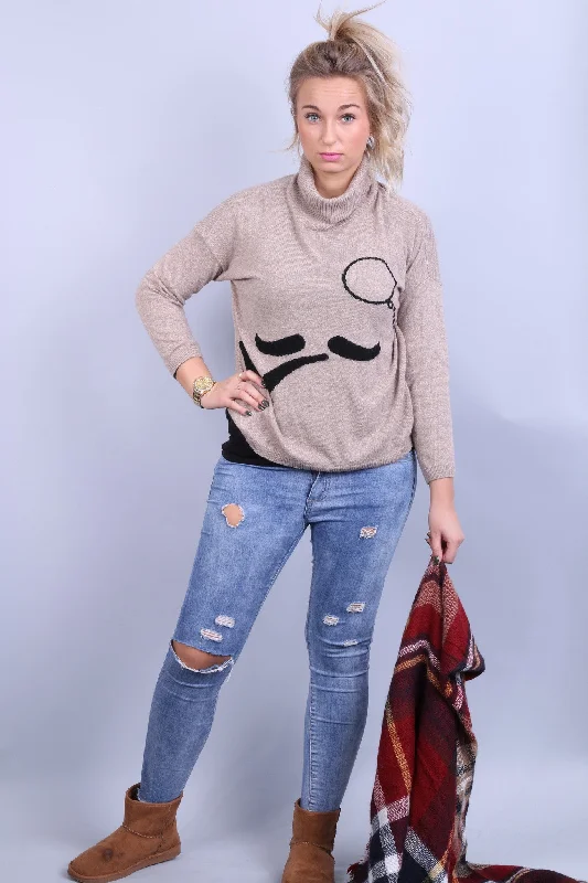 Zara Knit Women's S Jumper Beige Turtle Neck Italy Soft Sweater Casual Formal Business Zara Knit Women's S Jumper Beige Turtle Neck Italy Soft Sweater Casual Formal Business