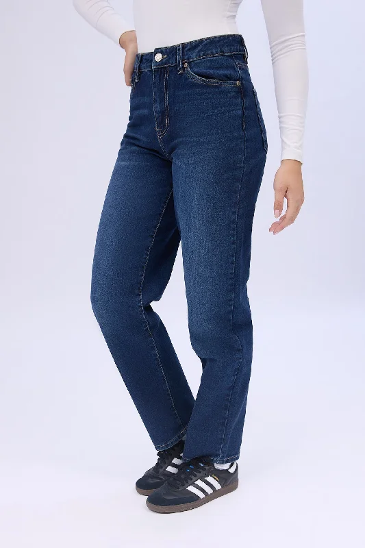 High Rise Baggy Jeans Trendy Plus Size Jeans