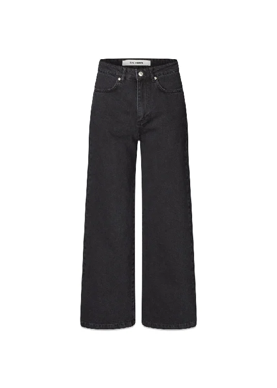 Drive Jeans 0110 - 0110 Black Washed Stylish Bootcut Denim Jeans