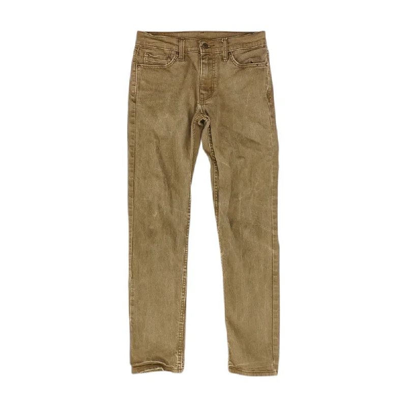 511 Brown Solid Slim Jeans Trendy Bootcut High-Waisted Jeans