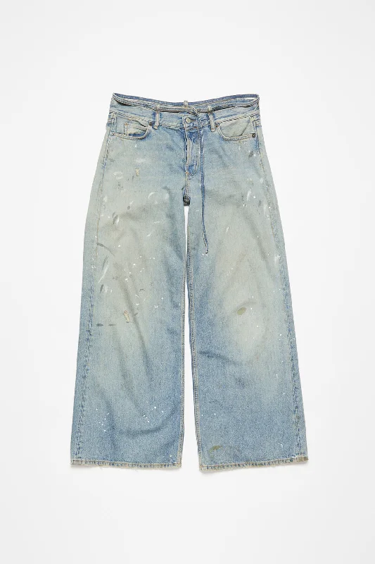Acne Studios Regular Fit Jeans - 2004 (Light Blue) Comfortable Faded High-Rise Jeans Acne Studios Regular Fit Jeans - 2004 (Light Blue) Comfortable Faded High-Rise Jeans