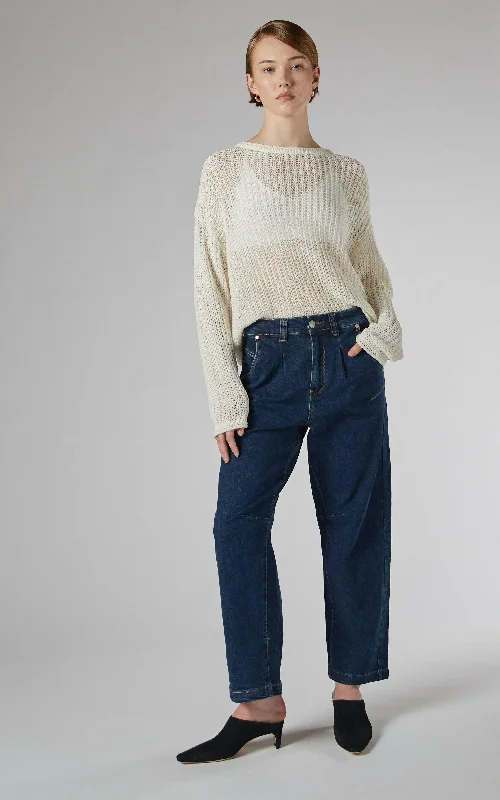 Alaia Blue Tapered Jeans Trendy Skinny Fit Jeans