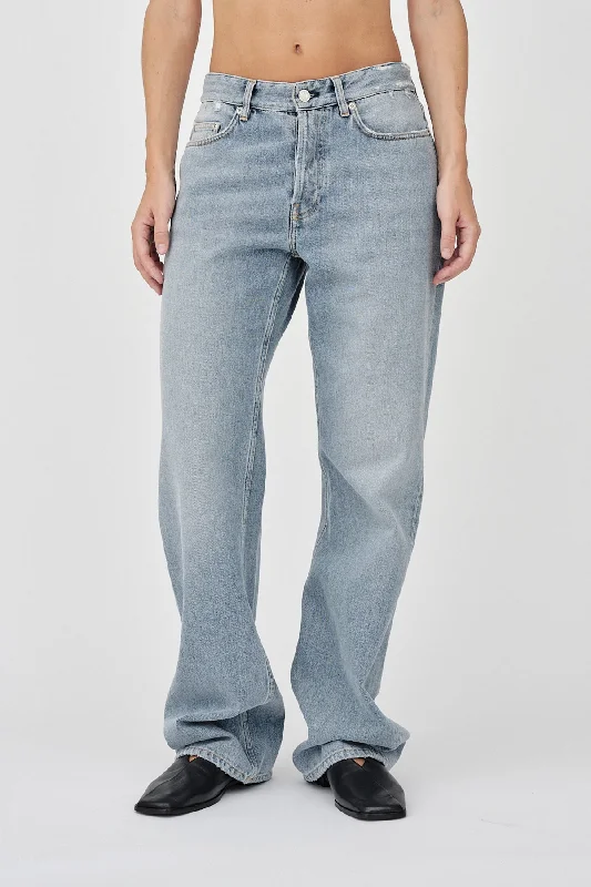 Baggy Jeans - Wash Eight Fashionable White Denim Jeans