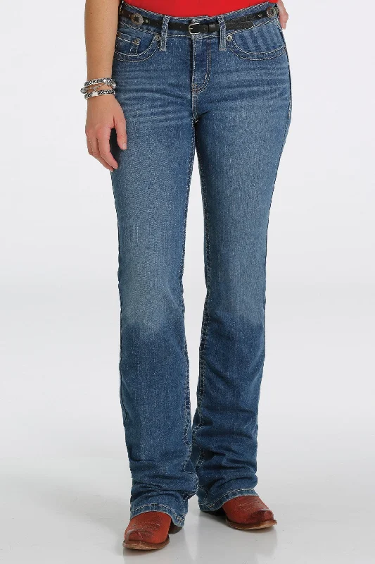 Cruel Denim Women's "Hannah" Medium Stone Jeans Trendy Vintage Denim Jeans