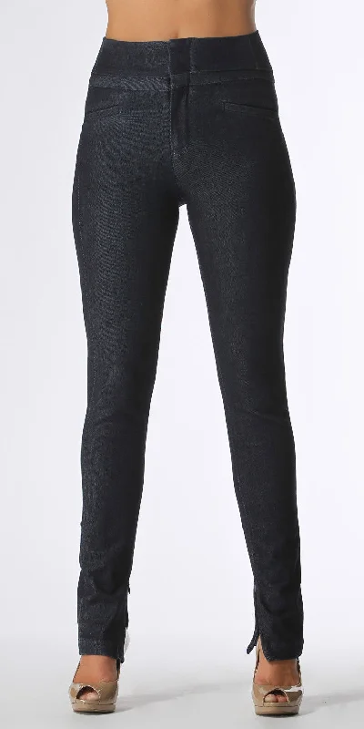 Deep Blue High Waisted Skinny Jeans Cozy Relaxed Fit Denim Jeans
