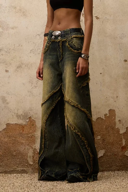 Destructive Jeans Stylish Slim Fit Denim