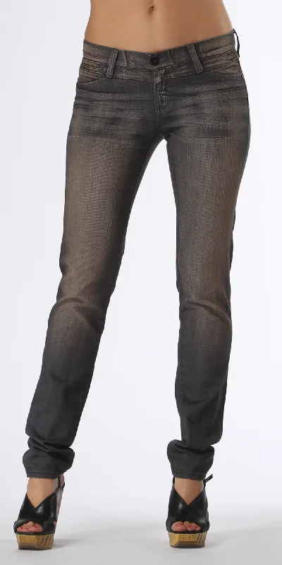 Faded Grey Skinny Jeans Cozy Relaxed Fit Denim Jeans