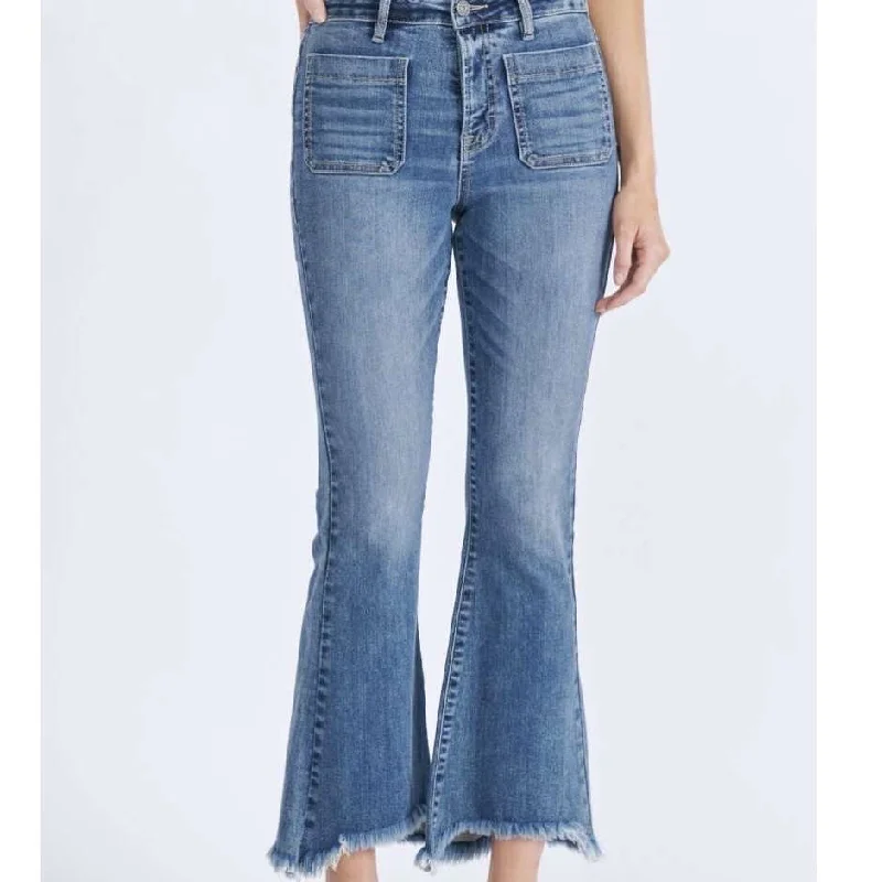 Hidden Happi Flare Jeans Casual Bootcut Ripped Jeans