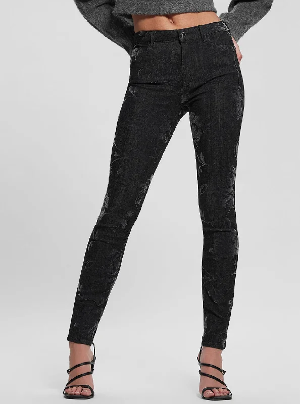 High-Rise 1981 Skinny Leg Denim Jeans In Armstrong Wash Fashionable Raw Hemmed Jeans High-Rise 1981 Skinny Leg Denim Jeans In Armstrong Wash Fashionable Raw Hemmed Jeans