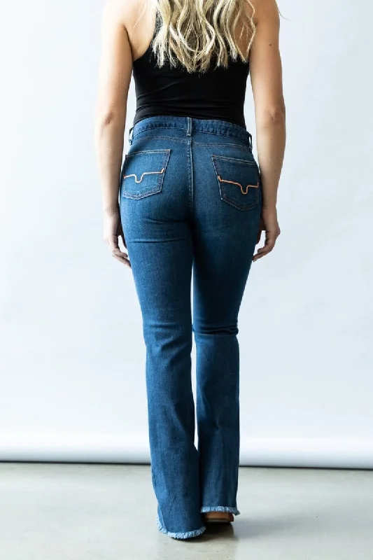 Kimes Ranch Jeans Womens Lola Raw Hem (KIMESLOLAHEM) Fashionable Frayed Hem Denim