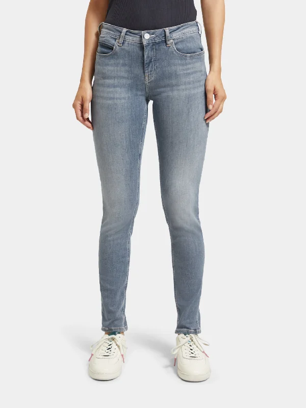 La Bohemienne mid-rise skinny jeans Fashionable Straight Cut Jeans