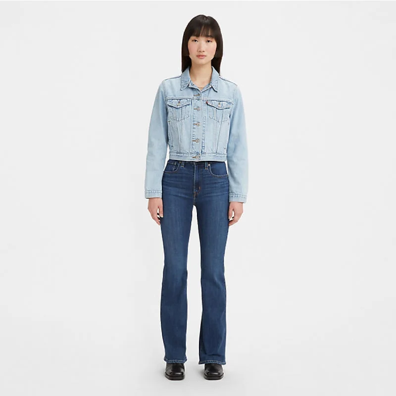 Levi's 726 High Rise Women's Flare Jeans - Health Is Wealth Elegant Raw Hem Jeans