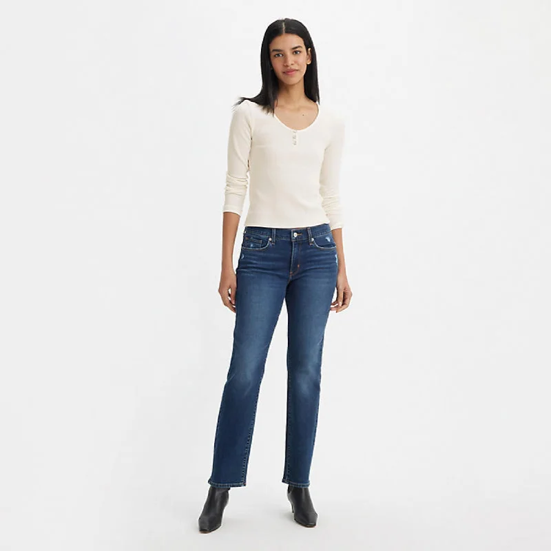 Levi's Classic Straight Women's Jeans - The Best Seller Comfortable Distressed Straight-Leg Jeans Levi's Classic Straight Women's Jeans - The Best Seller Comfortable Distressed Straight-Leg Jeans