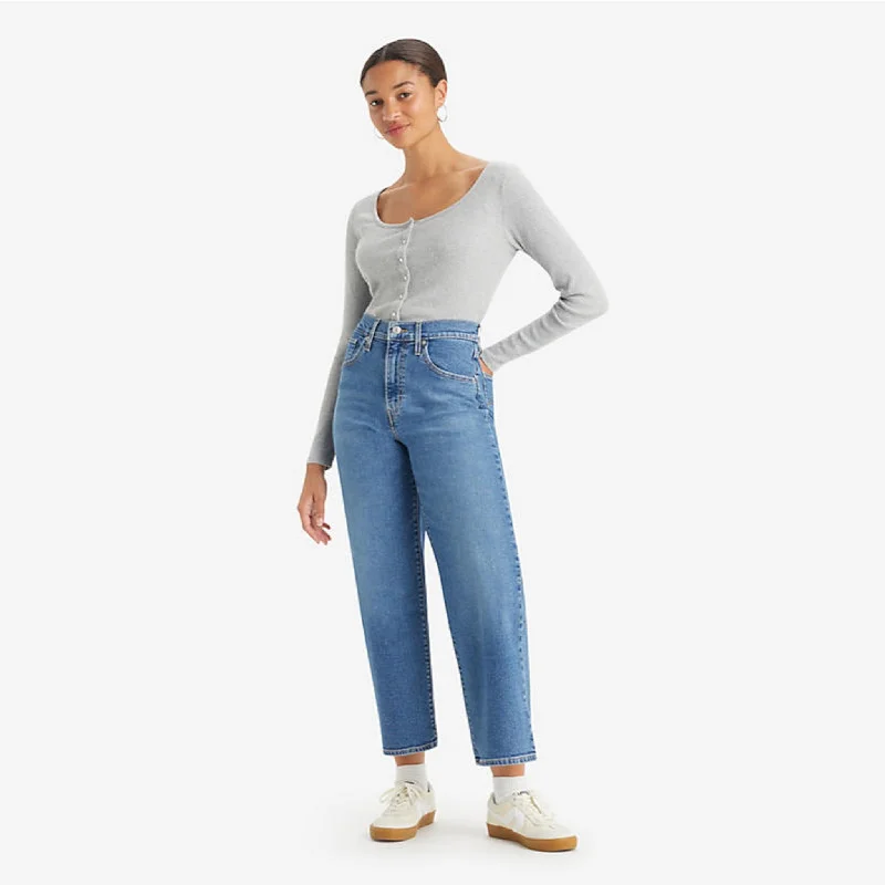Levi's Women High Rise Wide Leg Jeans - Summer Love In The Mist Classic Slim Fit Jeans