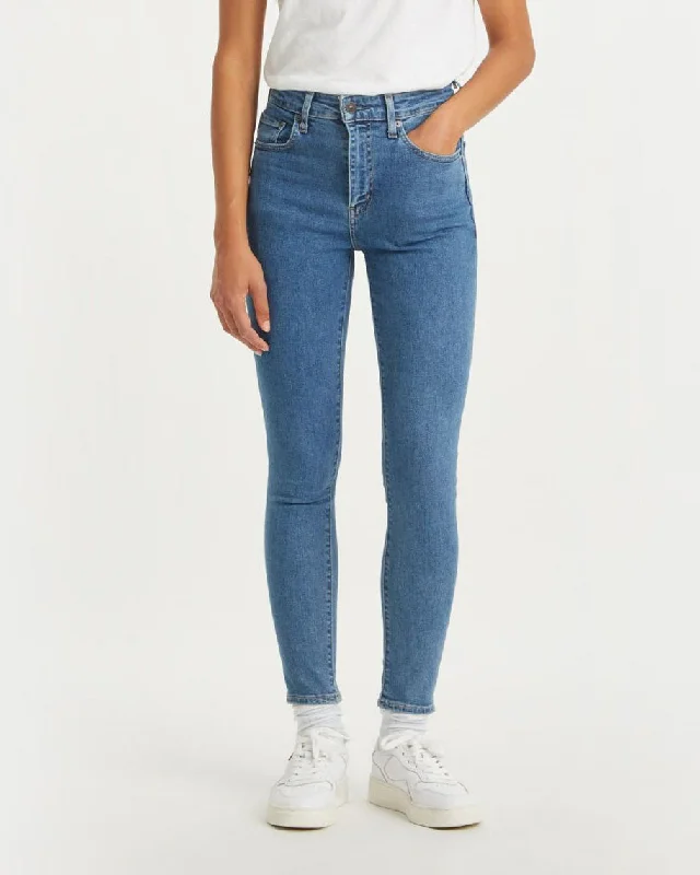 Levi's® Womens 721 High Rise Skinny Jeans - Beach Break Stone Fashionable Raw Hemmed Jeans Levi's® Womens 721 High Rise Skinny Jeans - Beach Break Stone Fashionable Raw Hemmed Jeans